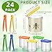 Halloscume 24 Pack Insect Bug Viewer Kit for Kids with Tweezers Explorer Outdoor Set Bug Catcher Containers for Insects Magnifying Insect Box Observation Kit for Science Nature Exploration Collecting - Image 4