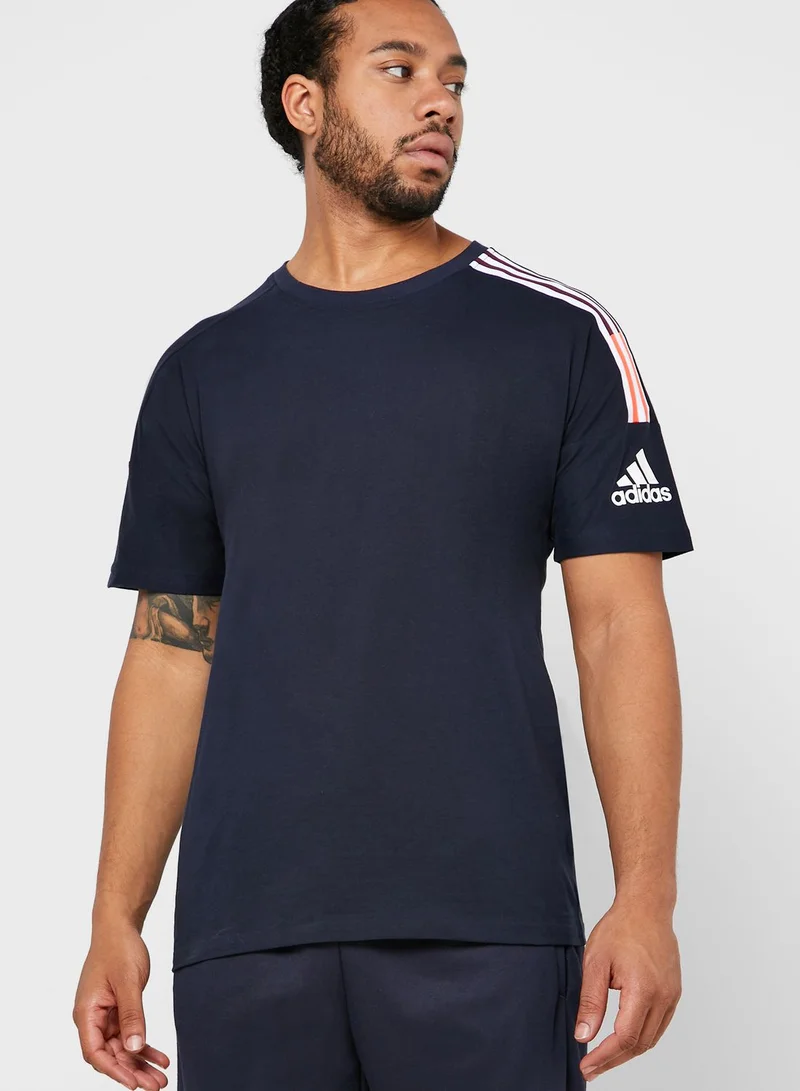 Adidas Z.N.E. 3 Stripe T-Shirt