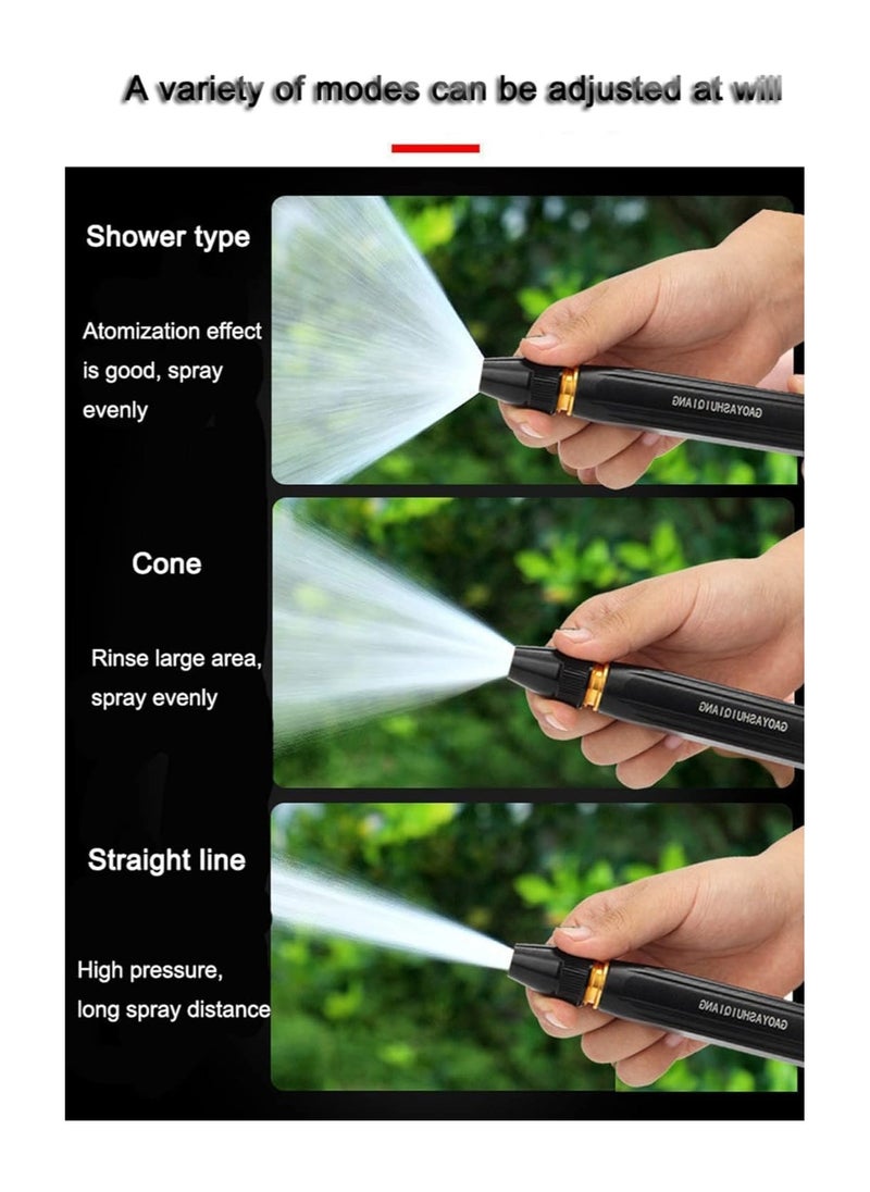 Generic Garden Hose Pipe Spray Gun Starter Set, Alloy High Pressure Hose Watering Nozzle Gun with Hose End Quick Connector, Threaded Tap Adapter Hose Fitting for Car Washing, Garden Irrigation  - Image 2