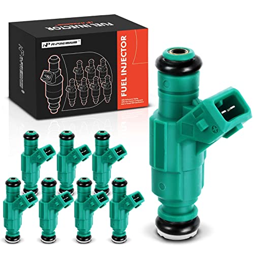 A-Premium Fuel Injectors Compatible with Land Rover Range Rover 1999-2002, Discovery 1999-2004, V8 4.0L 4.6L, Gas, Set of 8, Replace# 0280155787 - Image 1