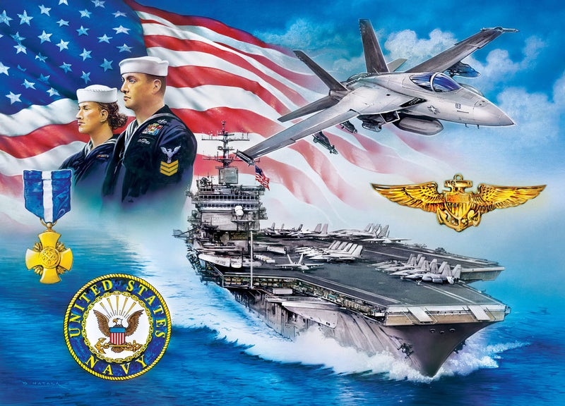 MasterPieces 1000 Piece Jigsaw Puzzle - U.S. Navy - 19.25"x26.75" - Image 2