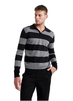 DeFacto Man Tricot Standart Fit Polo Neck Pullover  - Image 2