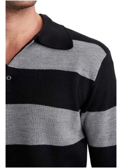 DeFacto Man Tricot Standart Fit Polo Neck Pullover  - Image 1