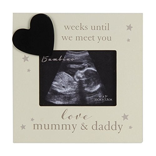 Oaktree Gifts Baby Countdown Scan Photo Frame for Mummy & Daddy 4 x 3 - Image 4