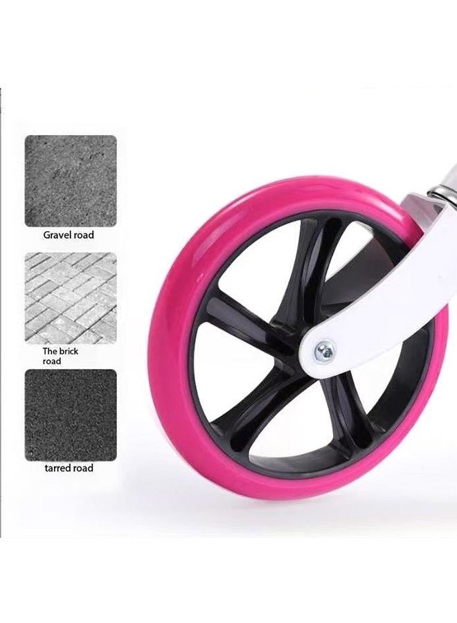 JCB CHIC Foldable Scooter For Adult Teen ,Outings Cycling Tourism Bicycles ,Foldable Commuting, Pedal Scooter Three-speed Lifting Scooter City Work Scooter Campus Foot  Scooter(YS-106 white  ) - Image 5