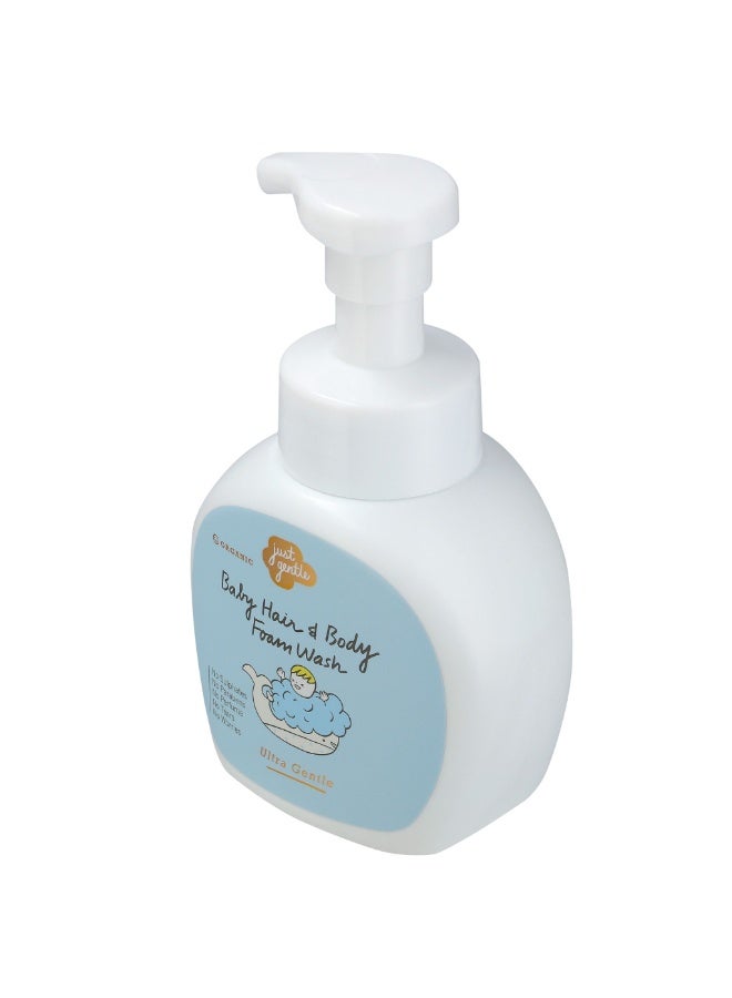 Just Gentle Hair & Baby Foam Wash- Ultra Gentle - 99% Natural Ingredients, Tear-Free, Hypoallergenic, Dermatologist-Tested, 230ml - Image 3