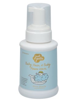 Just Gentle Just Gentle Hair & Baby Foam Wash- Ultra Gentle - 99% Natural Ingredients, Tear-Free, Hypoallergenic, Dermatologist-Tested, 230ml  - Image 1