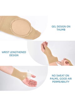 GUDOO Gel Thumb Wrist Support Brace Breathable Compression Arthritis Gloves for Thumb Arthritis Carpal Tunnel Tenosynovitis for Men and Women Fits Both Hands  - Image 4