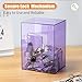 Hicocool Clear Piggy Bank with Lock Acrylic Piggy Bank for Adults Kids Openable Reusable Money Saving Box with Key for Birthday Purple - Image 4