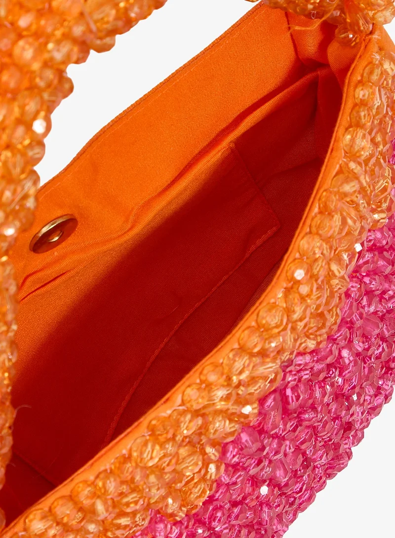 Namshi X  Embroidered Beaded Ombre Clutch for Women | Best Price UAE