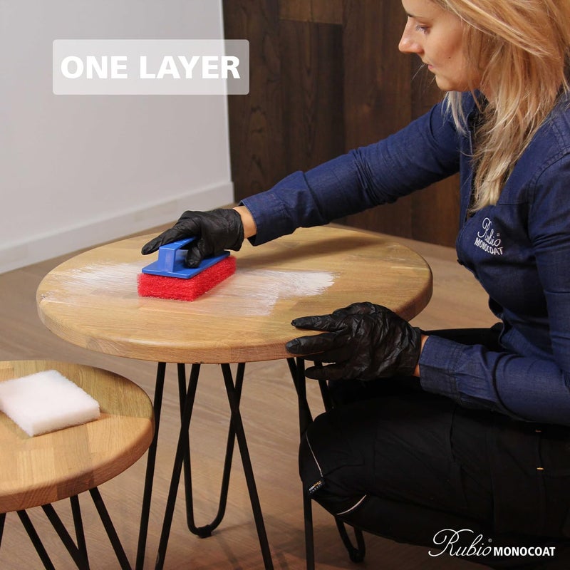 Rubio Monocoat Rubio Monocoat Wood Oil Finish 650 ft² - Pure | Oil Plus 2C | Quick-Dry, Eco-Friendly Linseed Wood Oil for Indoor Use, Includes Accelerator (Part B) | Protector | 1.3 L  - Image 4