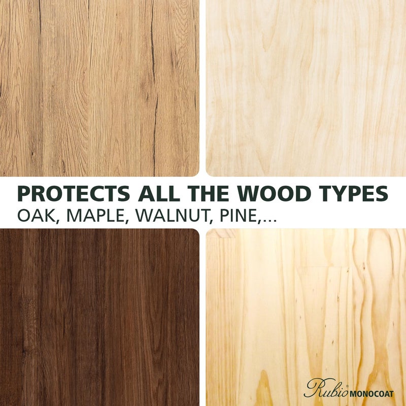 Rubio Monocoat Rubio Monocoat Wood Oil Finish 650 ft² - Pure | Oil Plus 2C | Quick-Dry, Eco-Friendly Linseed Wood Oil for Indoor Use, Includes Accelerator (Part B) | Protector | 1.3 L  - Image 5