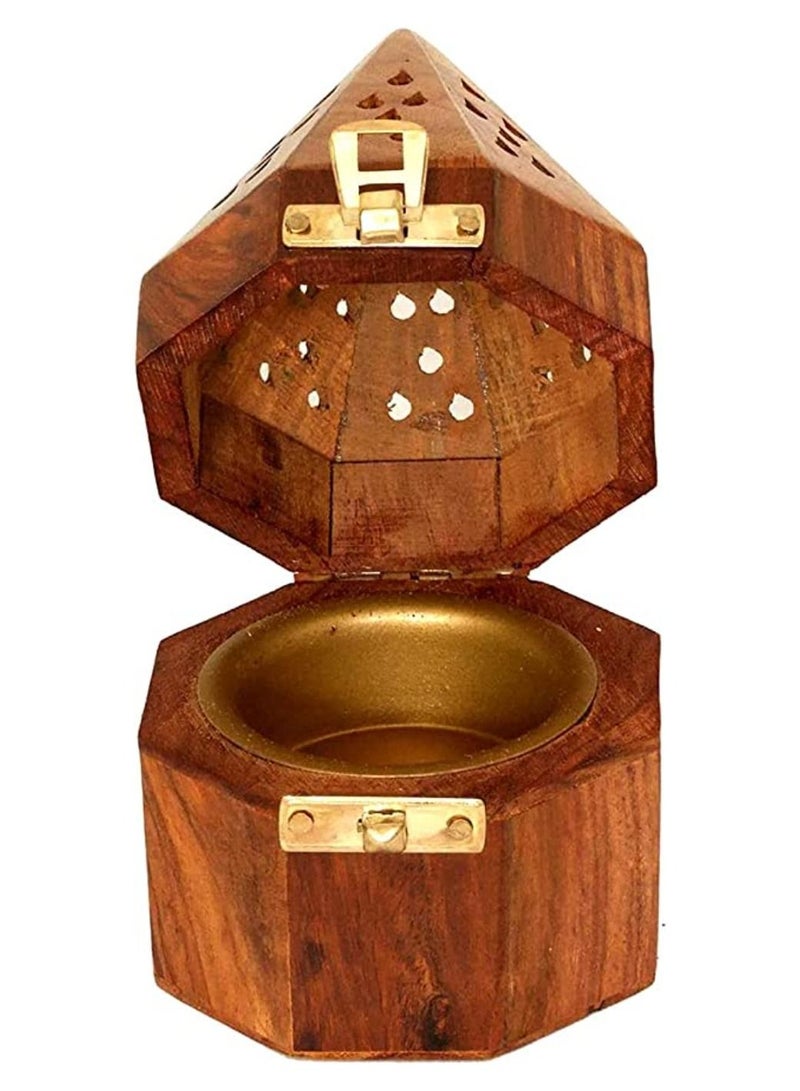 QUESERA Wooden Incence Bakhoor Burner Madkhan - Image 2