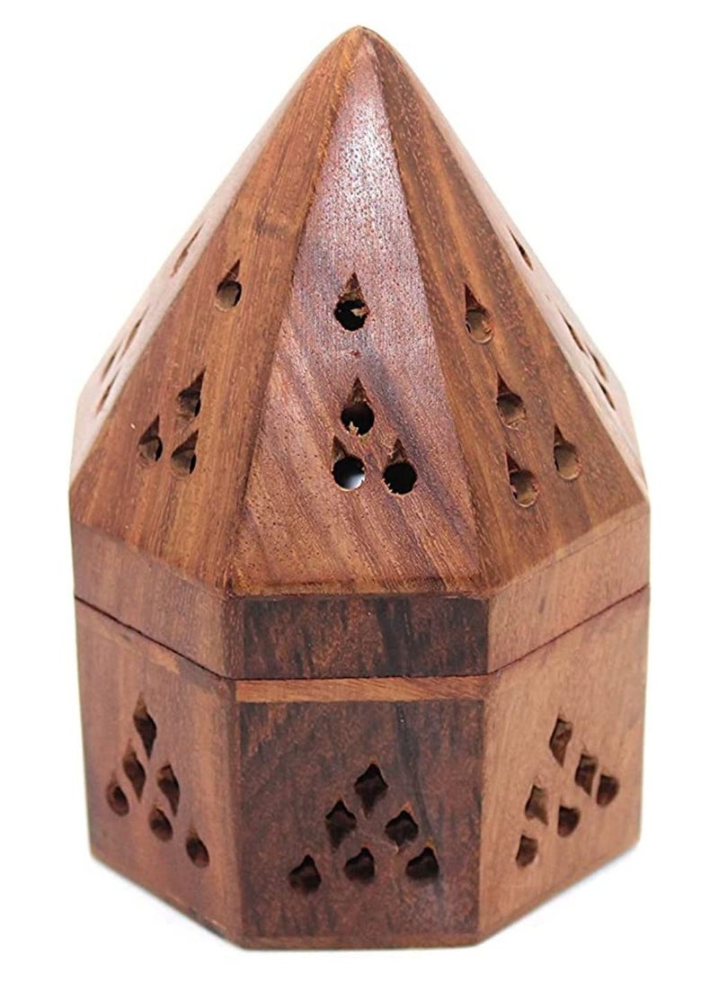 QUESERA Wooden Incence Bakhoor Burner Madkhan - Image 3