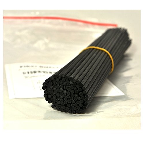 Ougual 100 Pieces Fiber Reed Diffuser Replacement Refill Sticks (8" x 3mm, Black) - Image 4