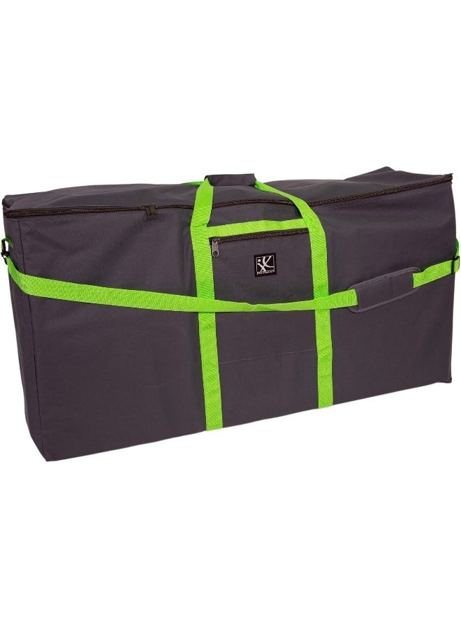 J.L. Childress Heavy Duty Stroller Travel Bag - Grey and Lime - Image 2