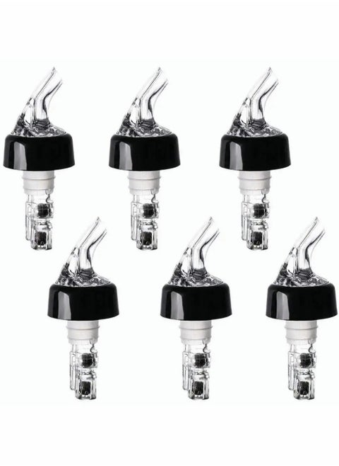 Automatic 1oz Liquor Bottle Pourers Set of 6 for Quick Shot Measuring  Cocktail and Spirits