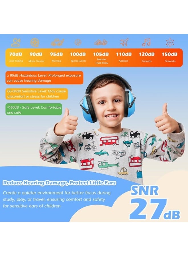 Procases Safe Kids Ear Muffs for Noise Reduction and Hearing Protection – Soundproof Ear Defenders with Adjustable Headband and Comfortable Telescopic Arms for All Ages - Image 5