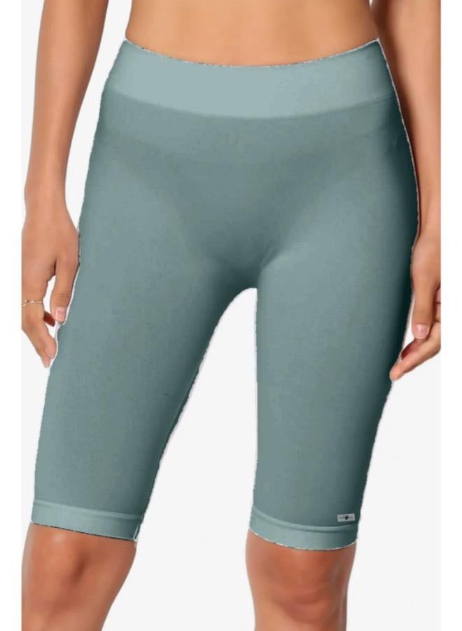 شورت نسائي بطول الركبة، بنطال ضيق للمشي وتمارين اليوغا وأكتيفيوير KU407 - Image 1