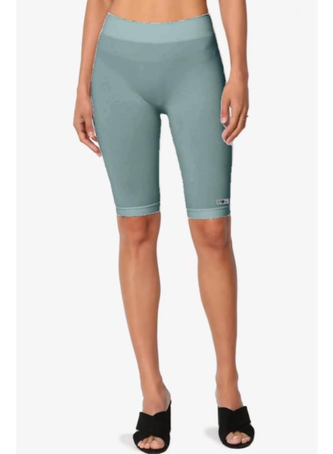 شورت نسائي بطول الركبة، بنطال ضيق للمشي وتمارين اليوغا وأكتيفيوير KU407 - Image 3