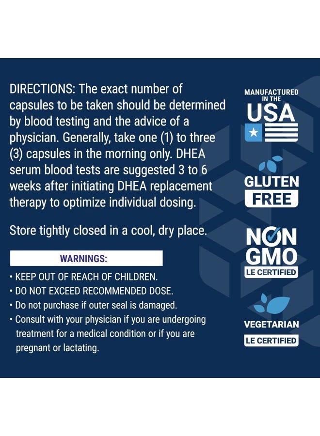 Life Extension DHEA - For Hormone Balance, Immune Support, Sexual Health, Bone & Cardiovascular Health and Anti-Aging and Mood Support Non-GMO, Gluten-Free - 60 Vegetarian Capsules - Image 5