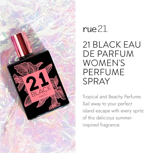 Rue 21 21 Black Eau De Parfum Women's Perfume Spray - 1.7 fl oz (50 ml) - Image 2