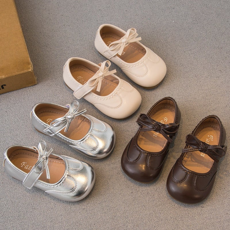 Girls'' Leather Shoes 2025 Spring and Autumn New Children''s Shoes Little Girl Princess Shoes Soft-Soled Loafers Baby Single Shoes Trendy - Image 2