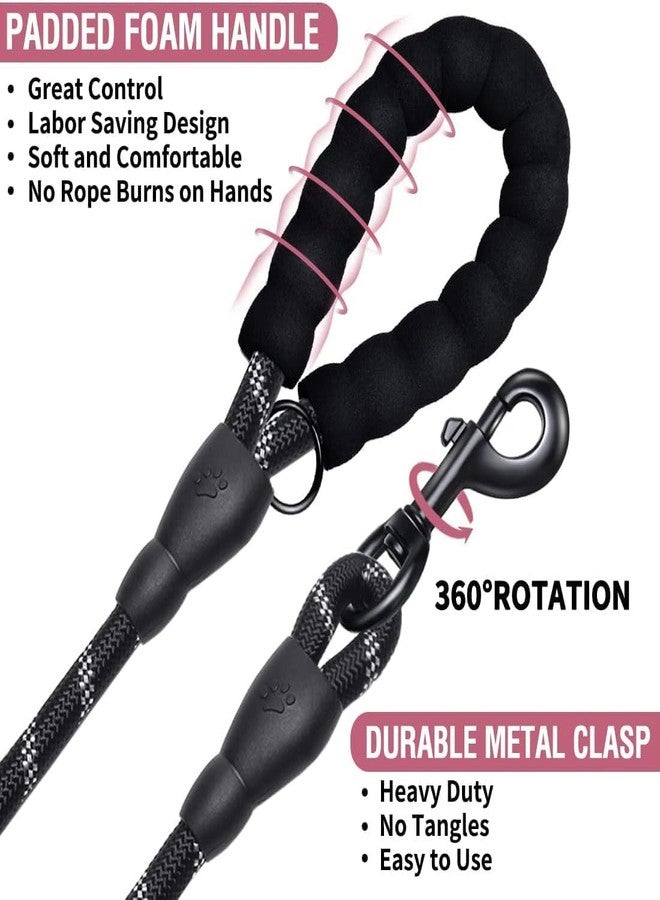 Blumfye Heavy Duty Dog Leash, 1.5m Reflective Nylon Rope, 18mm Thick, Padded Handle, Metal Hook, Orange - Image 5