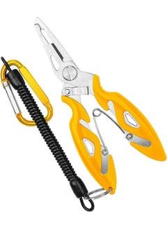 Bauer Fishing Pliers and Spring Carabiner Hanger - Yellow (Lockable Model)  - Image 1