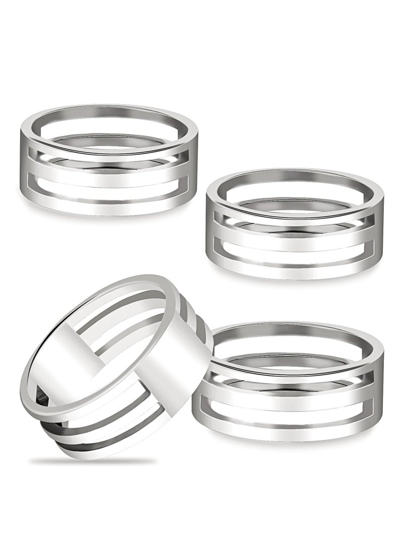 Jump Ring Opening Tool, Closing Tool Rings, 4 Pcs Steel Jump Rings Opener Circle Jump Rings for Jewelry Making Supplies and Necklace Repair, DIY Making Supplies Repair - Image 1