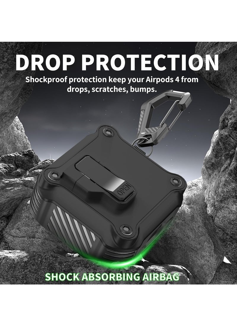 Anyogro for AirPods Pro 3 Case with Eagle Switch Cover, Shockproof Protective Hard Case with Cleaning Kit & Anti-Lost Key chain, Front LED Visible for  AirPods Pro 3 Charging Case 2025 - Image 3