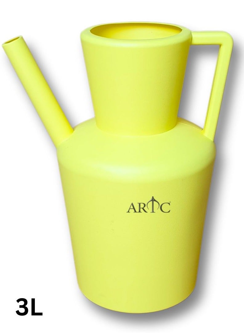 ARTC ARTC Plastic Ibrik for Bathroom & Multipurpose Use – Water Jug for Washroom, Garden, Plants, Home, Indoor & Outdoor Cleaning, Hand Washing – Durable, Lightweight, Portable Watering Can, Ideal for Picnic, Camping, Travel, Yellow - Image 1
