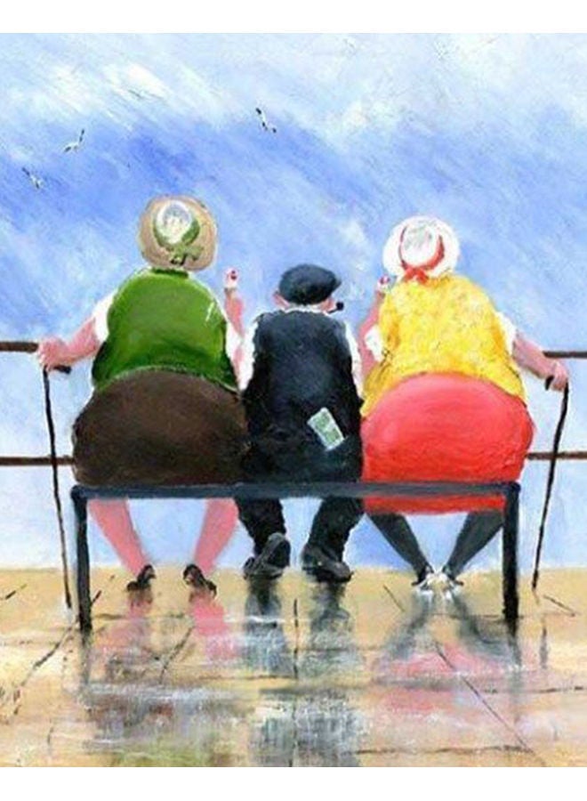 NIBEMINENT DIY Oil Painting On Canvas Paint Home Wall Decor Multicolour - Image 1