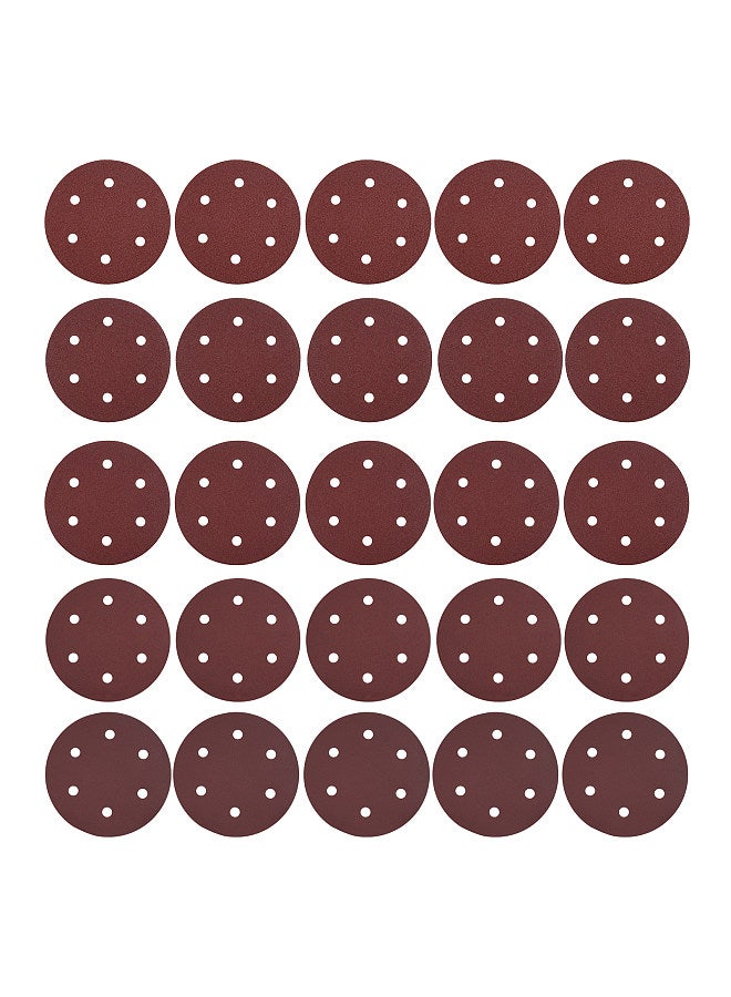 25PCS 9 Inch 6 Hole Hook and Loop Adhesive Sanding Discs Sandpaper for Drywall Sander 40 60 80 180 240 Grits  - Image 1