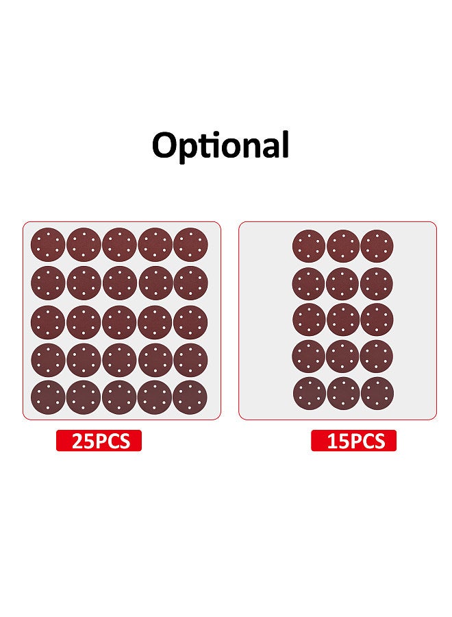 25PCS 9 Inch 6 Hole Hook and Loop Adhesive Sanding Discs Sandpaper for Drywall Sander 40 60 80 180 240 Grits  - Image 2