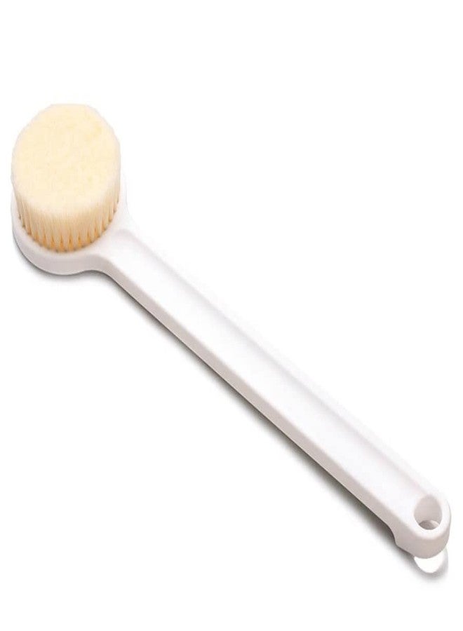 KUNFAIT Plastic Body Bath Brush with Bristles | Unisex Back Cleaning Scrubber with Long Handle | Massage Shower Brush | - Image 1