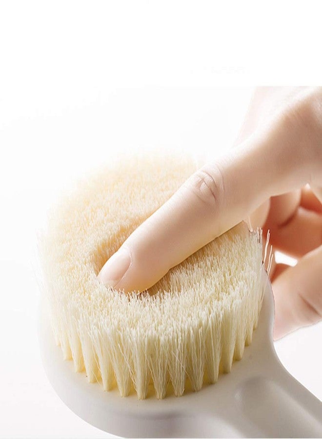 KUNFAIT Plastic Body Bath Brush with Bristles | Unisex Back Cleaning Scrubber with Long Handle | Massage Shower Brush | - Image 3