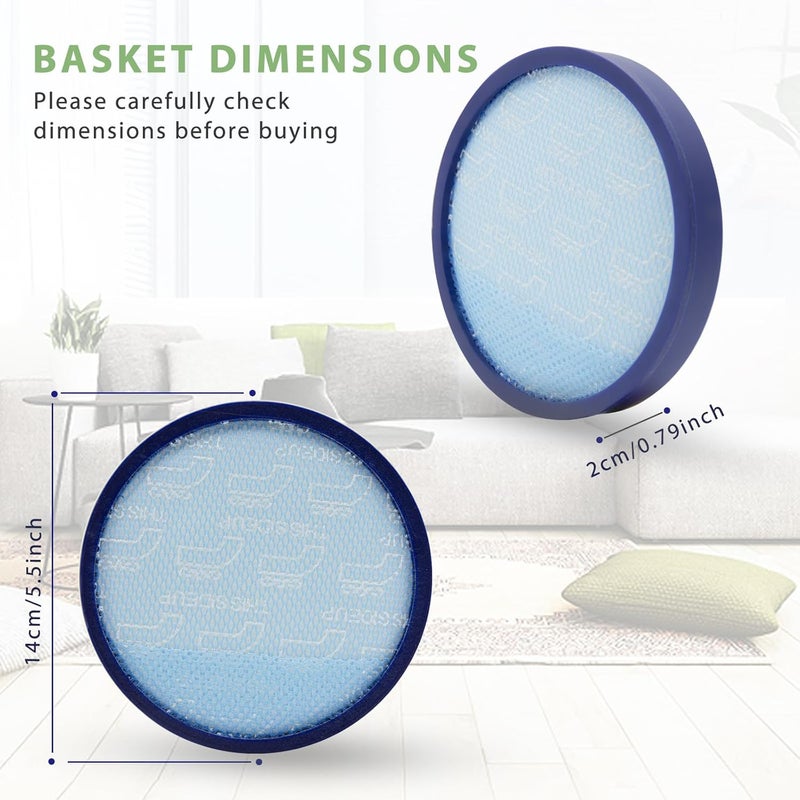 BIHARNT 3 Pack 304087001 Replacement Filters Compatible with Hoover WindTunnel Upright Vacuum Cleaner UH72625,UH71250,UH72630,UH72615,UH71012,UH70605,UH71214,UH70800,UH71105 - Image 3