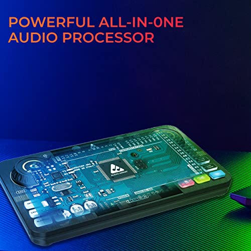 Audio Array AI-03 Professional Sound Card with Bluetooth | Podcast Production Setup with 4 mic input & 4 outputs | +48V phantom power, PC/Mac connectivity | 6-8hr Battery | Streaming, Singing & Gaming - Image 2