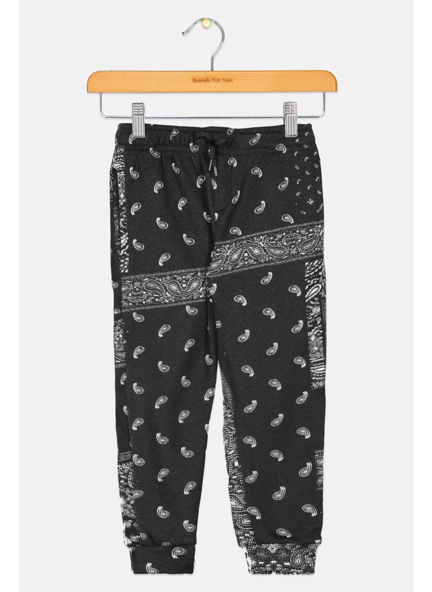 Kids Boy Paisley Print Sweatpants, Black Combo - pzsku/Z386BEC292D831FC03CE2Z/45/_/1737642394/d115ff36-399e-47cd-a0af-467ef5945ffc