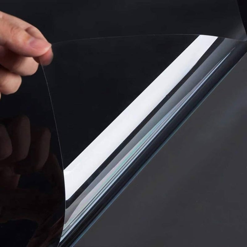 WALLFLY Furniture Liner Self Adhesive FilmTransparent Kitchen BacksplashShelf Liner Cabinet Wallpaper Heat Resistant Oil Proof Wall Protective SheetPeel Stick Cabinet 18in 55Ft - Image 1