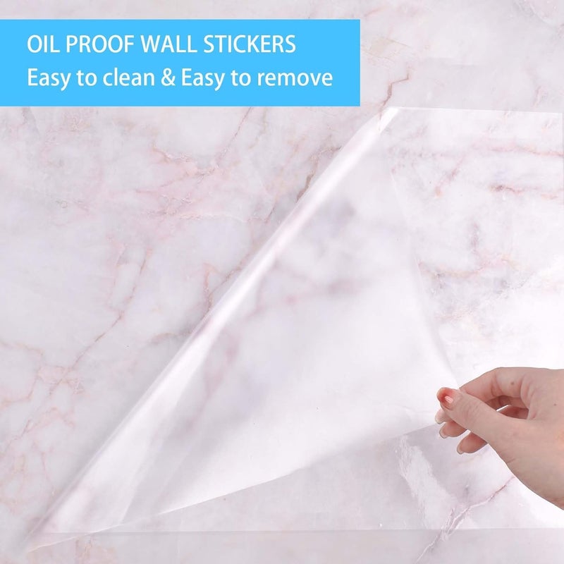 WALLFLY Furniture Liner Self Adhesive FilmTransparent Kitchen BacksplashShelf Liner Cabinet Wallpaper Heat Resistant Oil Proof Wall Protective SheetPeel Stick Cabinet 18in 55Ft - Image 3