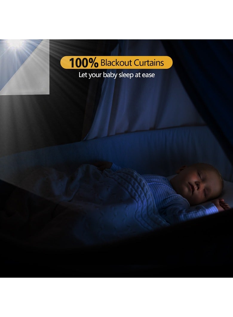 Sakina Portable Blackout Curtains With Self Adhesive Tape,DIY-Cut  For Bedroom Living Room Bathroom And Attic Blackout Window Curtains,Travel-Friendly Window Covers - Image 2