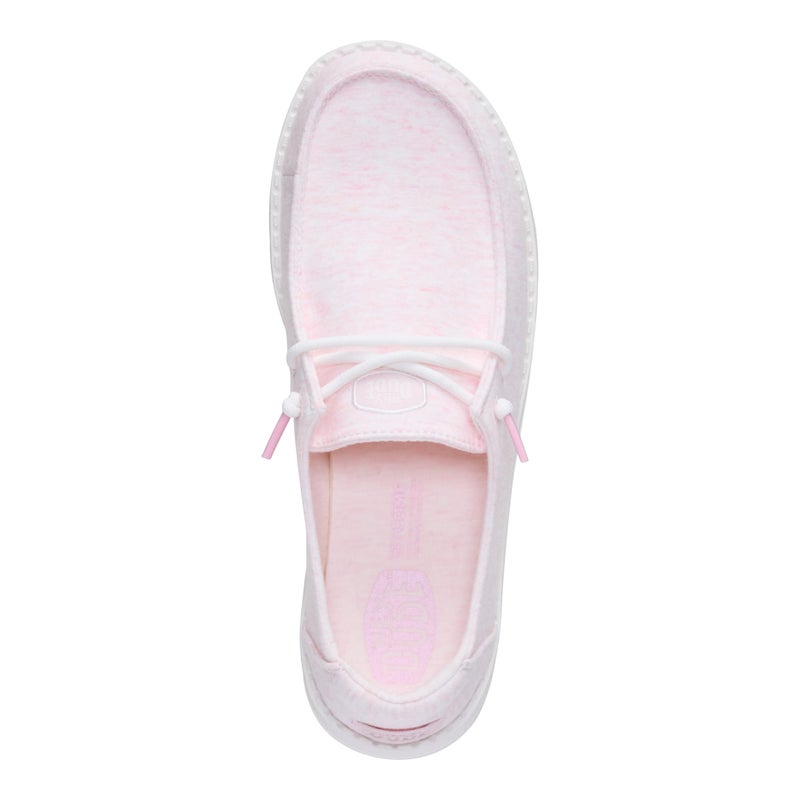 HEYDUDE Wendy Stretch Jersey Light Pink Size 10, Women's Shoes, Slip on Loafers, Comfortable & Light-Weight - Image 4