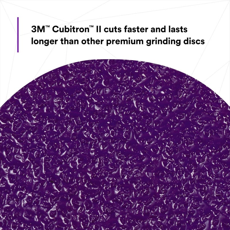 Cubitron 3M II Roloc Fibre Disc, 786C, 33389, 3 in, 36+ Grit, 15 Pack, High Performance, Fast Cutting, Long Lasting - Image 4
