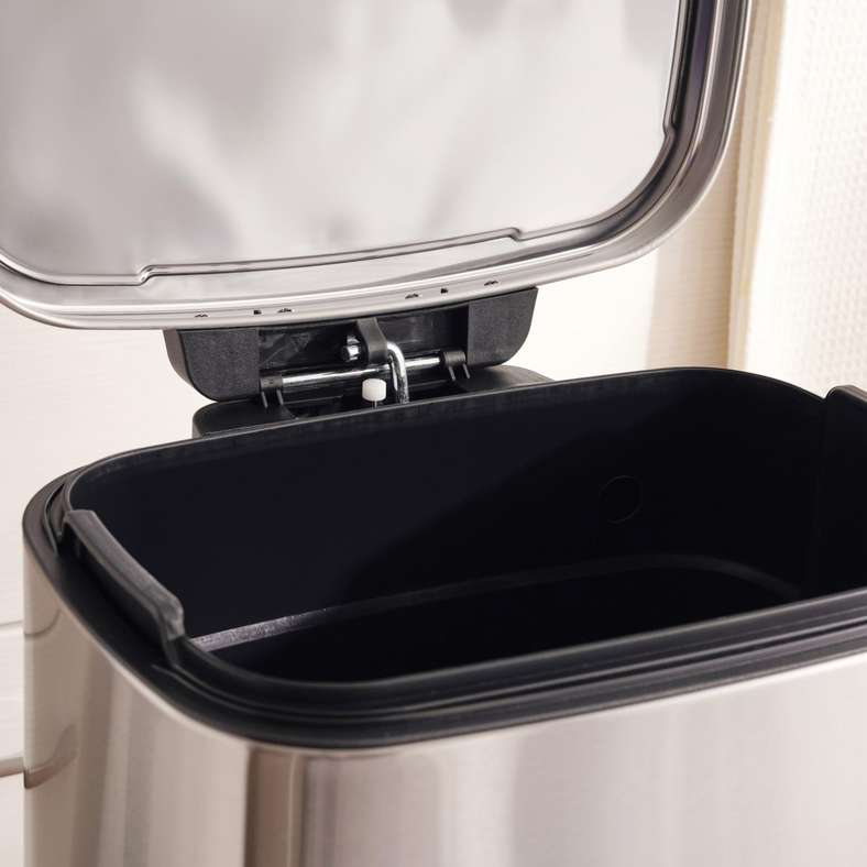 Pan Home سلة مهملات كروم للاستخدام المنزلي - 30 لتر - Image 3