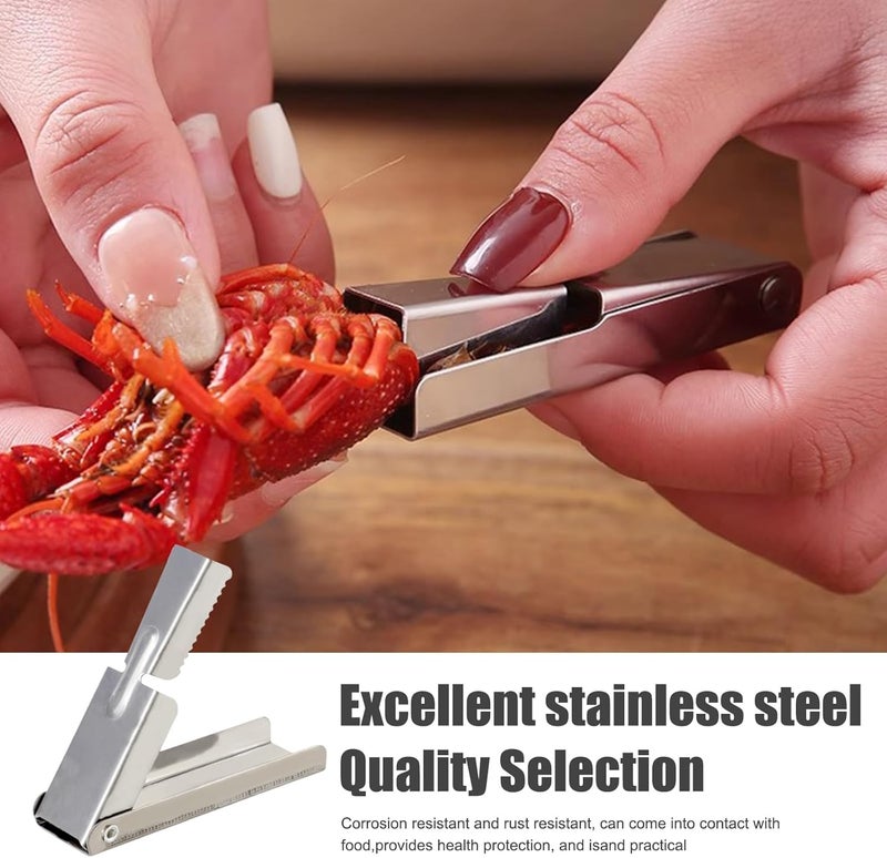 panthra 5 Pcs of Crawfish Peeler Tool,Crawfish Tail Remover Tool,Stainless Steel,Small and Portable,Practical and Labor-Saving,Easy to Remove the Shell - Image 4