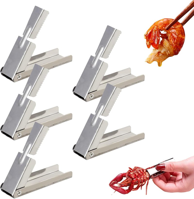 panthra 5 Pcs of Crawfish Peeler Tool,Crawfish Tail Remover Tool,Stainless Steel,Small and Portable,Practical and Labor-Saving,Easy to Remove the Shell - Image 1
