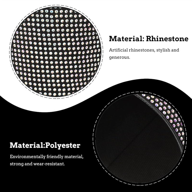 FAVOMOTO 1pc Car Garbage Cup Multi-functional Storage Box for Auto Rubbish Rhinestone Design for Keeping Vehicles Clean and Organized - Image 3