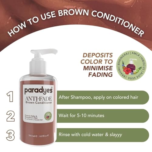 paradyes Anti Fade Brown Fresh Conditioner For All Types Of Hair, 1 Count - Image 4